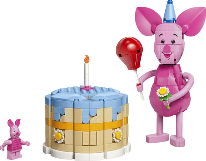 LEGO | Disney Piglet's Birthday Fun - Building Toy w/Cute Animal Figure, Birthday Cake & Collectible Minifigure - Gift Idea for 9+ Year Old Girls & Fans - 43305