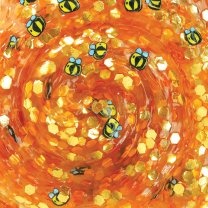 Crazy Aaron's Trendsetters Honey Hive clear putty with hidden pieces, non-toxic, flexible, and never dries out for creative play.