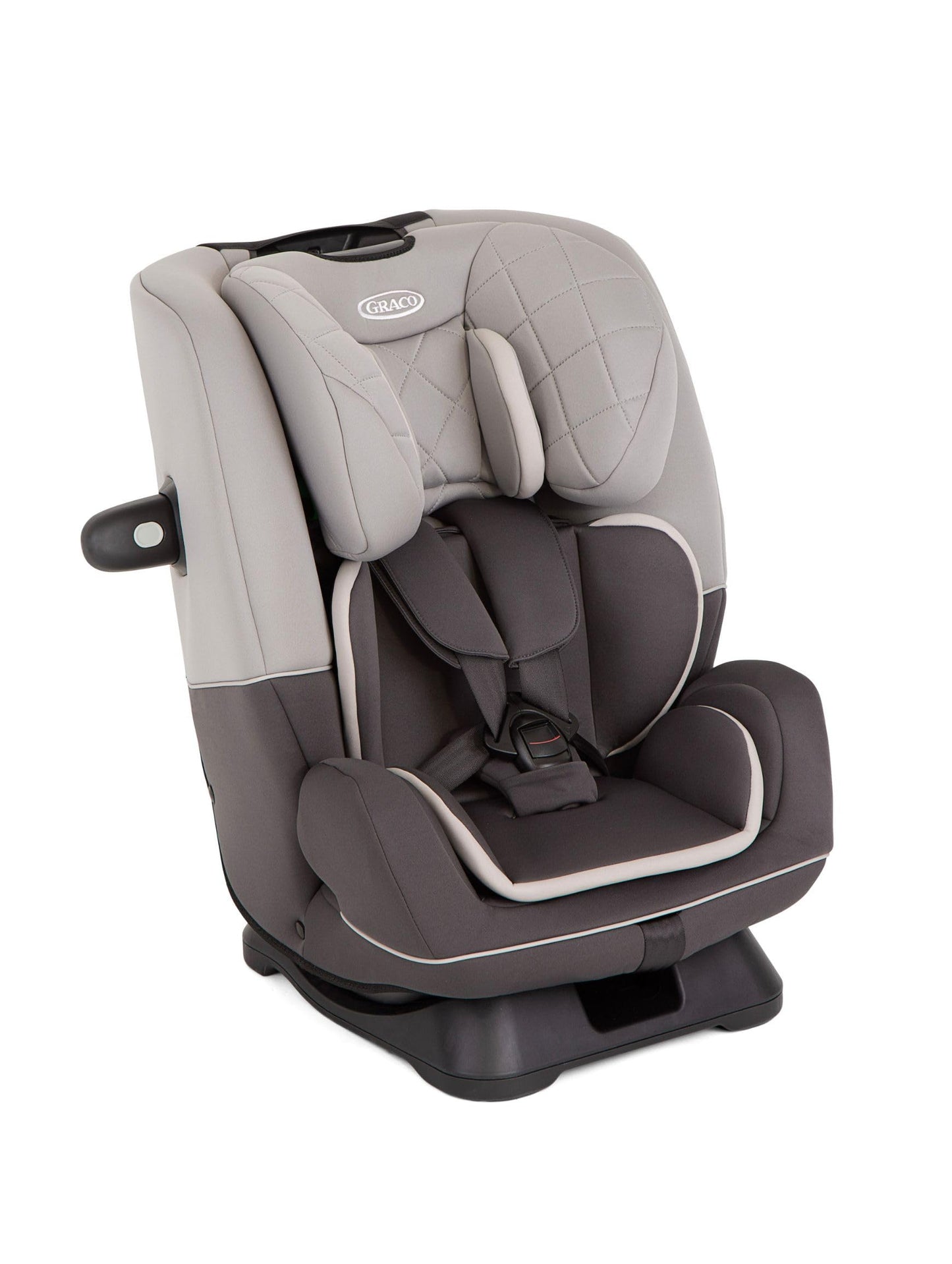 Graco SlimFit R129 All-in-One Convertible Car Seat, Birth to 12 years (40-145cm). Rearward facing until approx. 4yrs (40-105cm), Forward facing from approx. 3.5 to 12 years (100-145cm), Iron fashion