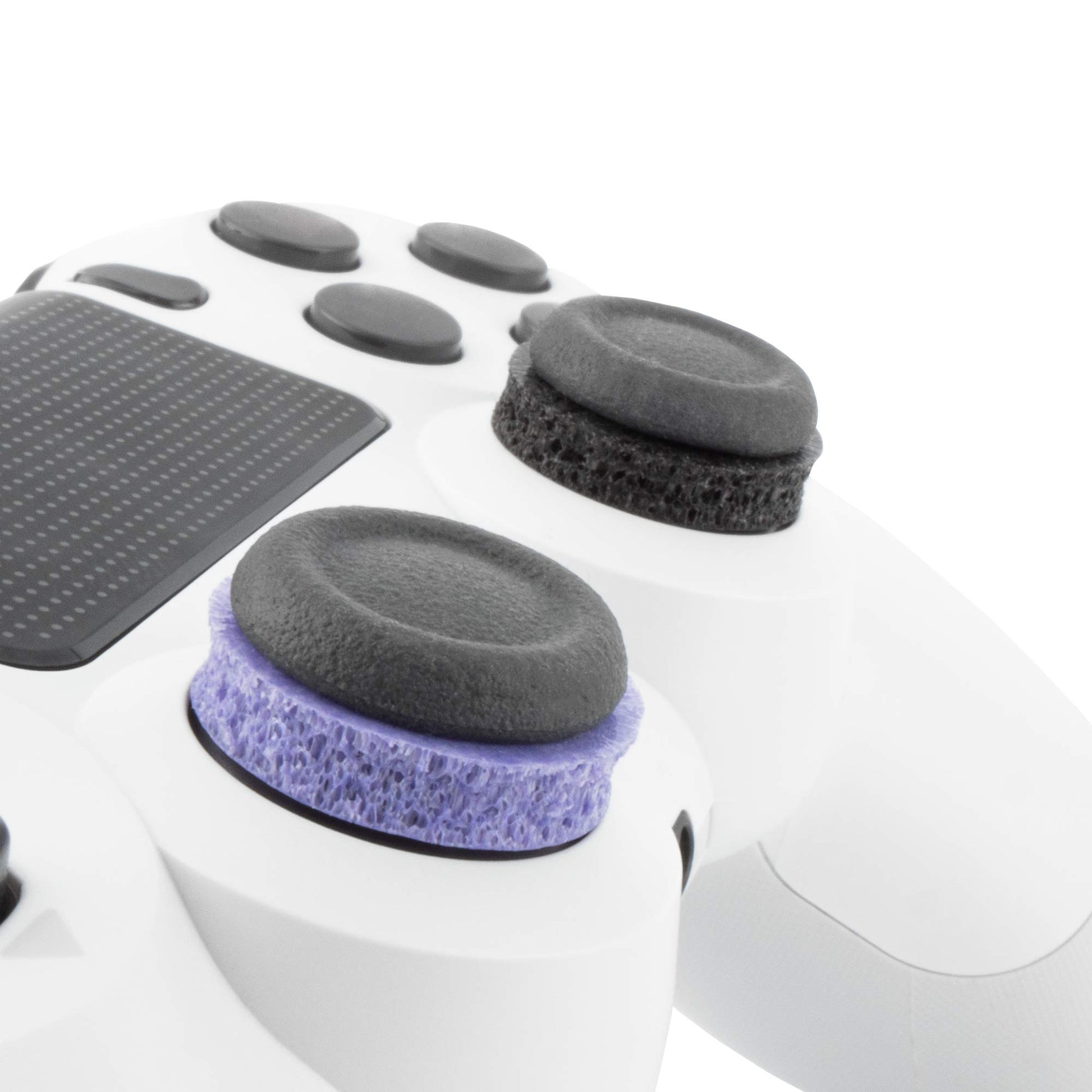 KontrolFreek Precision Rings for PlayStation and Xbox controllers, featuring aim assist and motion control, with mixed strength rings.