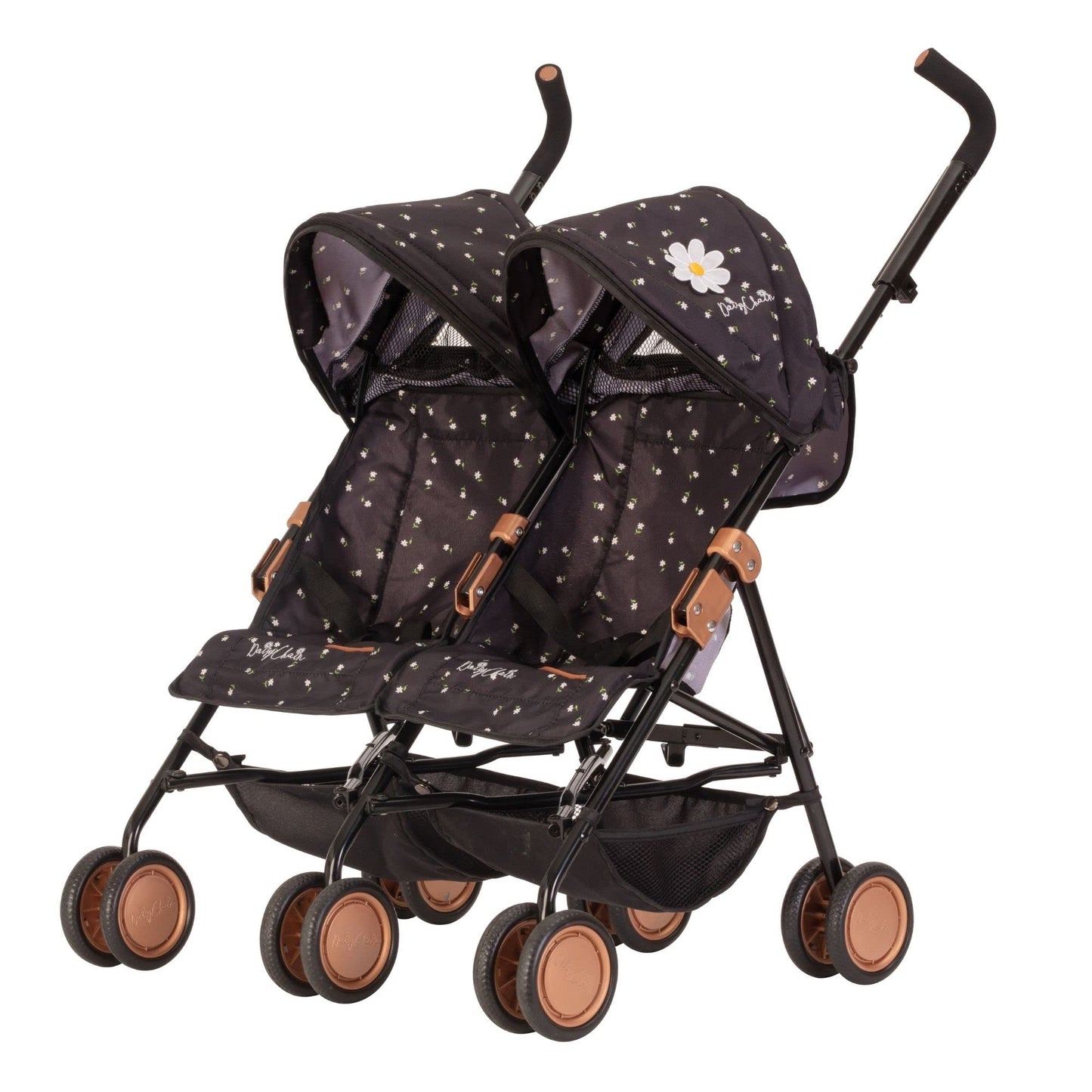 Daisy Chain Zipp Twin Max Dolls Pushchair – Adjustable handles from 76-82cm. For ages 4,5,6,7,8 or 9 years. (Limited Edition Twilight)