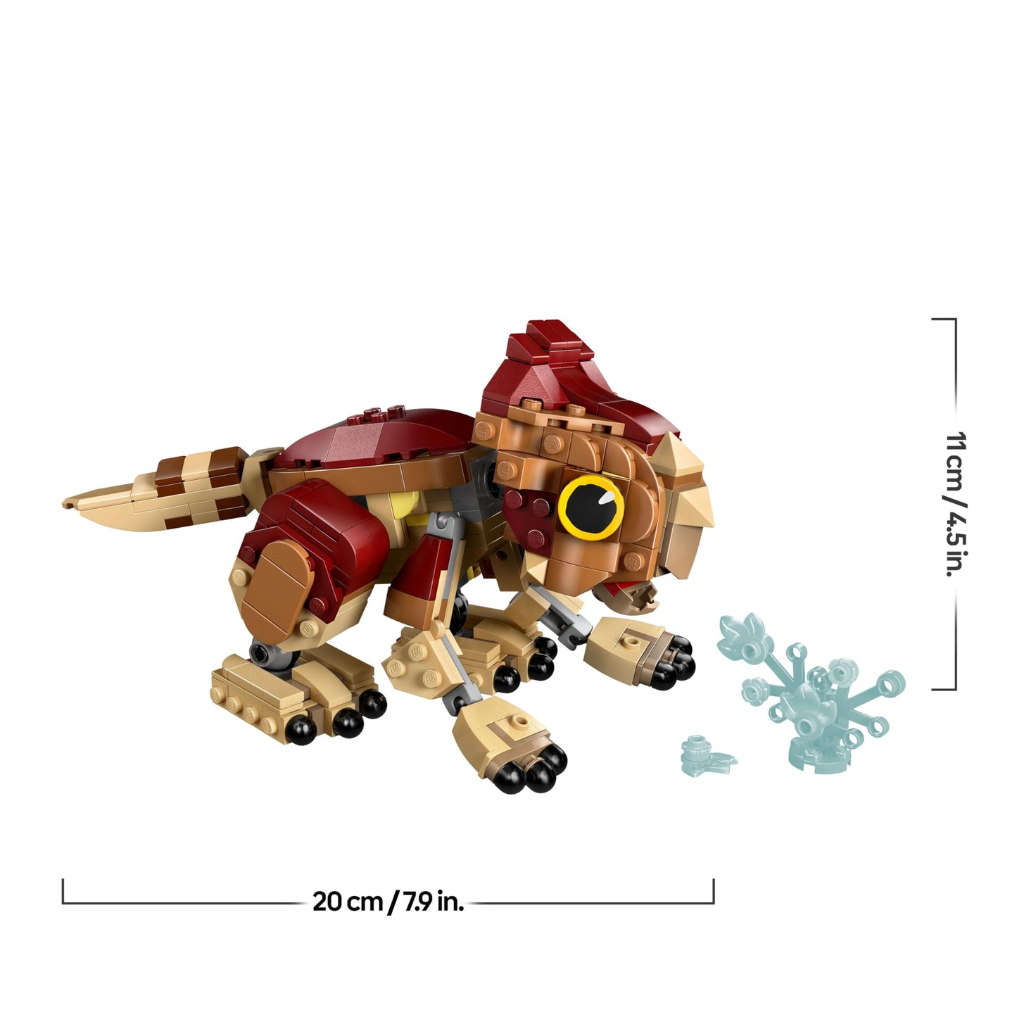 LEGO Jurassic World Baby Dinosaur Dolores: Aquilops - Play & Display Toy Dinosaur Figure - incl. a Plant with Flowers - Gift for 7+ Year Old Boys, Girls & Rebirth Movie Fans - 76970