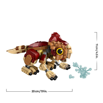 LEGO Jurassic World Baby Dinosaur Dolores: Aquilops - Play & Display Toy Dinosaur Figure - incl. a Plant with Flowers - Gift for 7+ Year Old Boys, Girls & Rebirth Movie Fans - 76970