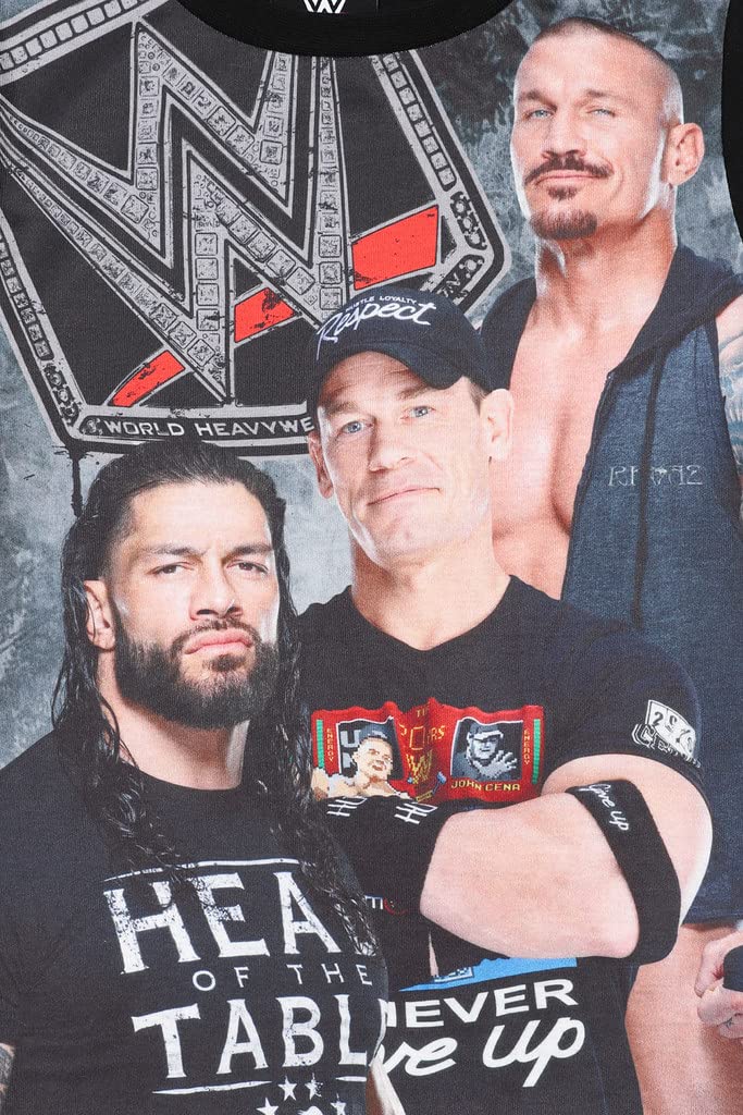 WWE Boys Roman Reigns Randy Orton John Cena World Wrestling Entertainment Long Pyjama Set (10-11 Years) Grey