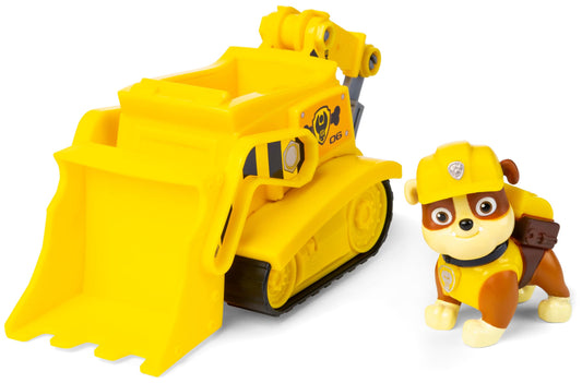 Paw Patrol, Rubble’s Bulldozer, Toy Vehicle with Collectible Action Figure, Sustainably Minded Kids’ Toys for Boys & Girls Aged 3 and Up