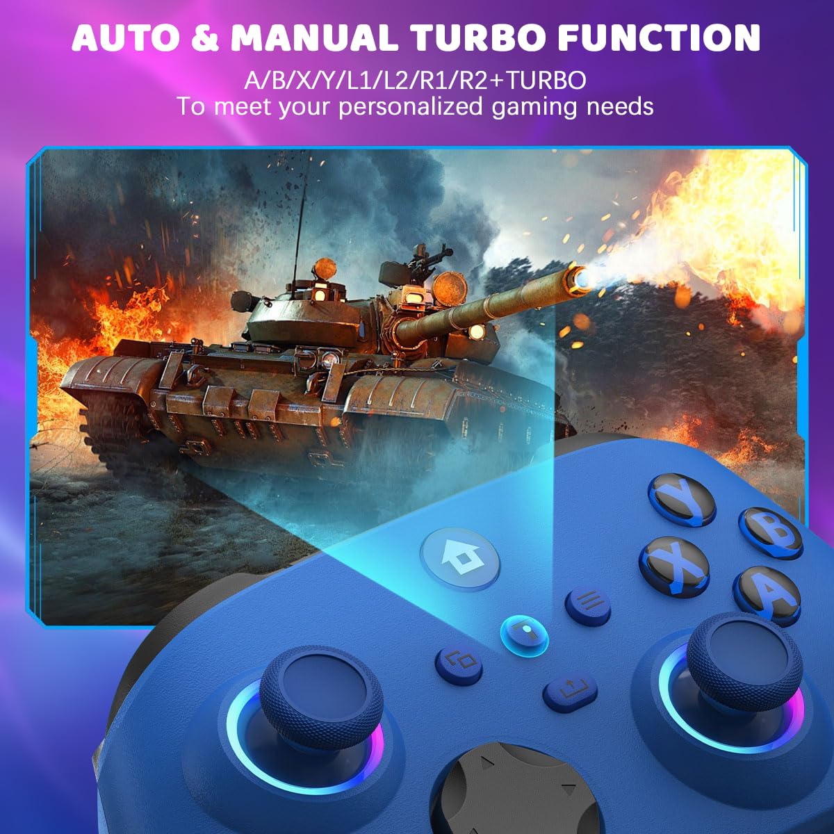 Lampelc Xbox Wireless Controller for Xbox Series X, S, and One, featuring ergonomic design and seamless gaming control.