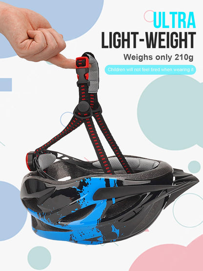 Kids Helmet, RaMokey Kids Bike Helmet With Light, Boys Girls Bike Helmet Age 3-14, Adjustable Child Helmet (50-59CM) for Bicycle Scooter Skating Cycle