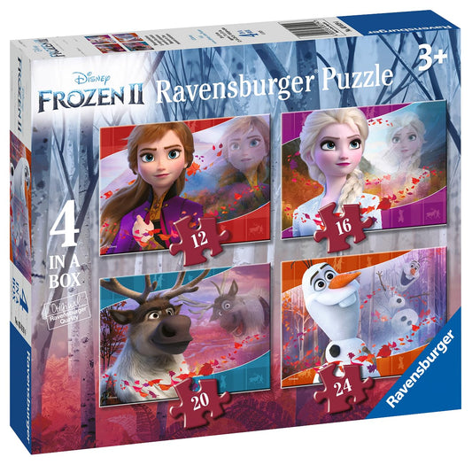 Ravensburger Disney Frozen 2-4 in Box (12, 16, 20, 24 Pieces) Jigsaw Puzzles for Kids Age 3 Years Up