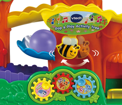 VTech Baby Pop & Play Activity Tree, Interactive Baby Toy with Coloured Balls, Lights & Music, Learn Numbers & Animals, Gift for Infants & Toddlers 1, 2, 3 years +, English version