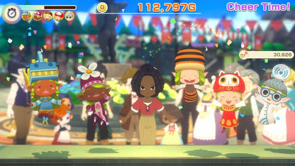 Story of Seasons: Grand Bazaar Switch game by Marvelous Europe, showing colorful in-game marketplace scene on the Nintendo Switch.