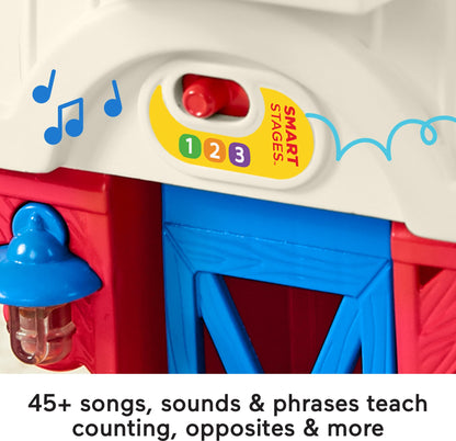 Fisher-Price Little People Caring for Animals Farm - English Edition, interactive playset with Smart Stages learning for toddlers and kids. Ages 1-5 years. GLT78