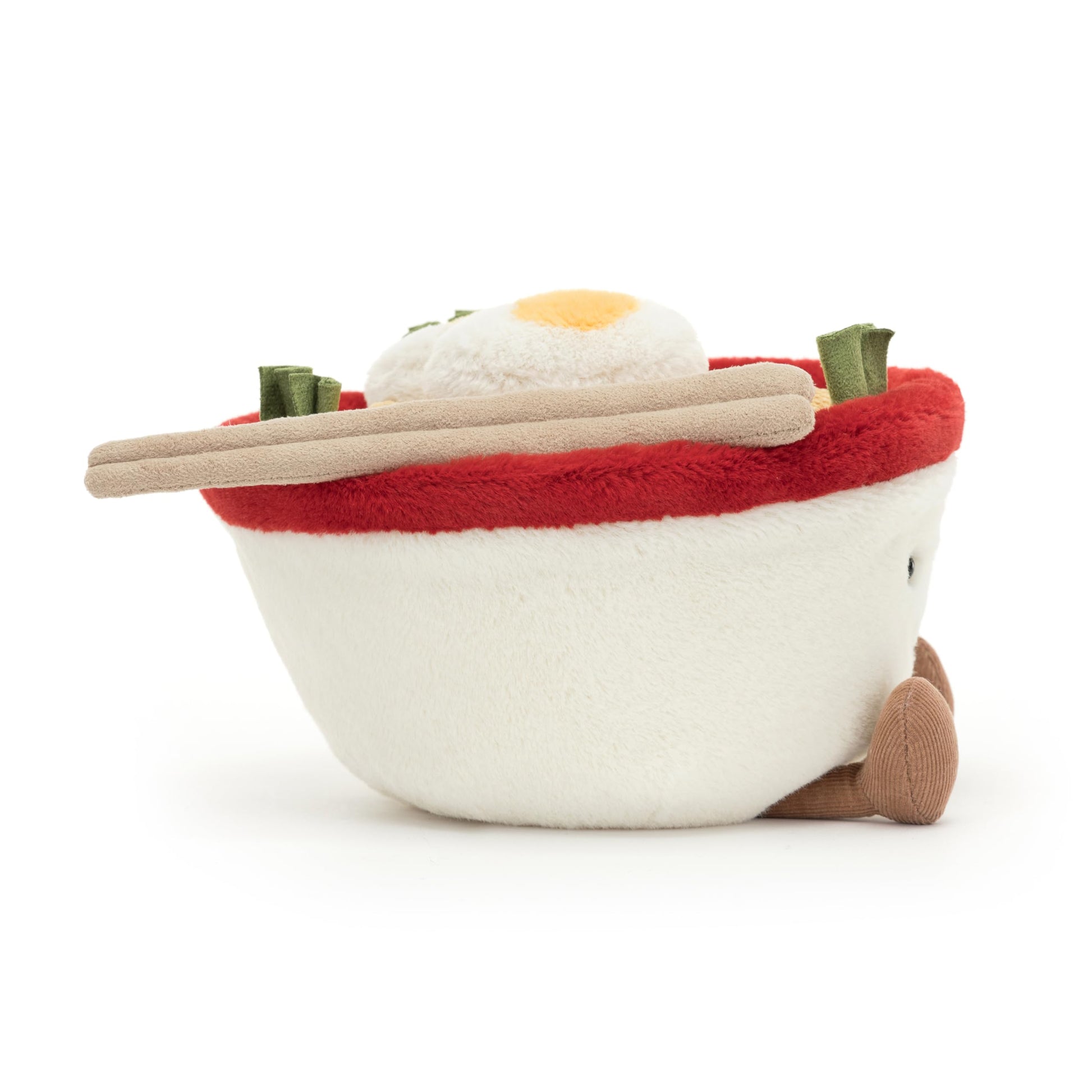 Jellycat Amuseables Ramen stuffed toy, 6.5 inches, featuring a cute smiling bowl of ramen plush.