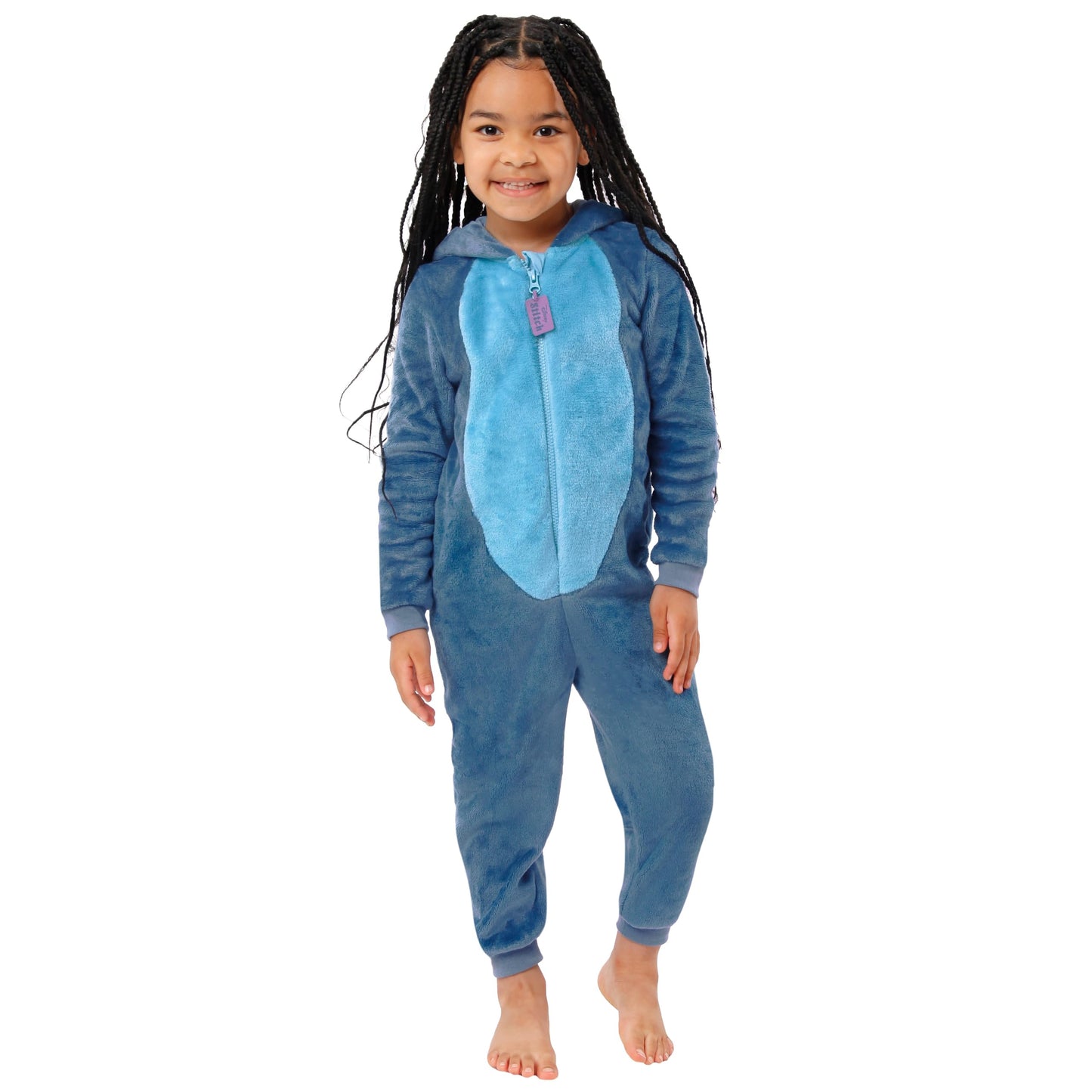 Disney Stitch Onesie For Girls | Girls Onesies | Stitch PJs | Blue 6-7 Years