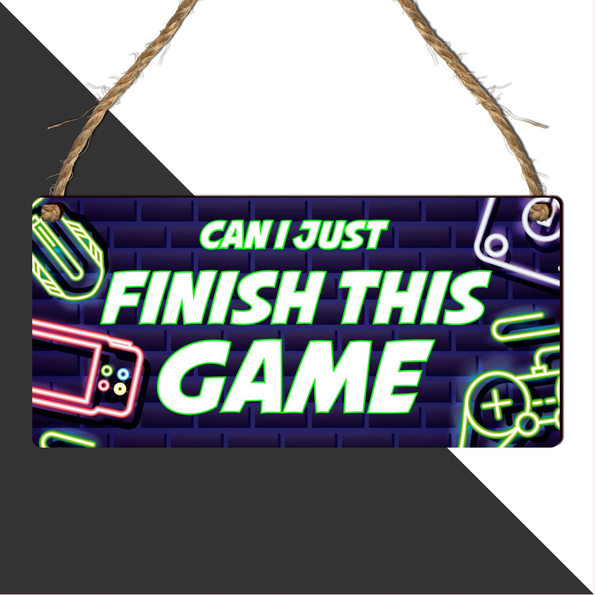 Wooden gamer plaque by Pixie's Gifts featuring gaming-themed design, ideal for bedroom decor for Xbox and PlayStation fans.