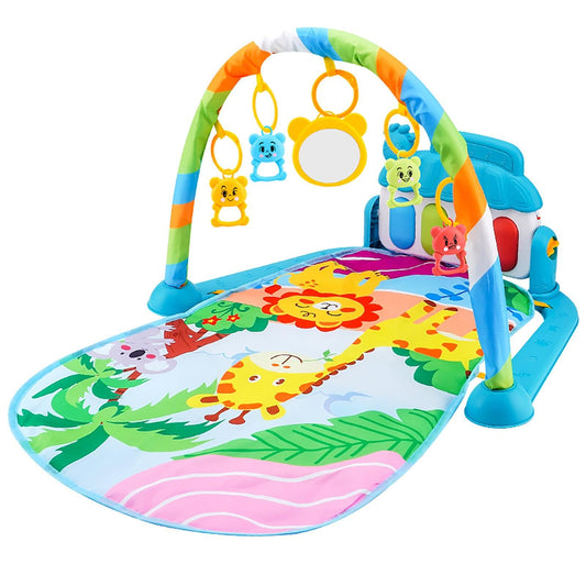 Baby Gym Play Mat | Piano Activity Mat for Babies | Sensory Gym Babies Mats | Baby Mats with Colorful Toys and Music | Cartoon Piano Gyms for 0-36 Months Boys Girls
