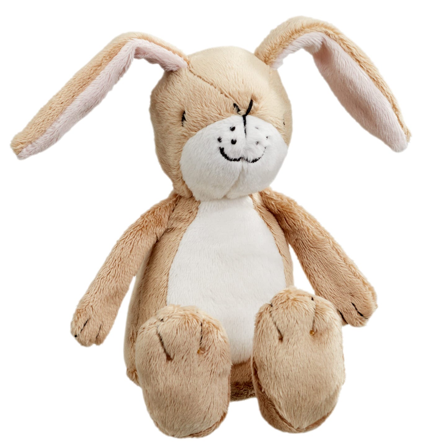 Rainbow Designs Little Nutbrown Hare Rattle Toy – Infant Sensory Toys | Soft Plush Baby Rattle for Newborns