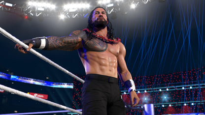 WWE 2K26 Standard Edition video game case for PlayStation 5 featuring WWE wrestlers and game artwork with 2K branding.