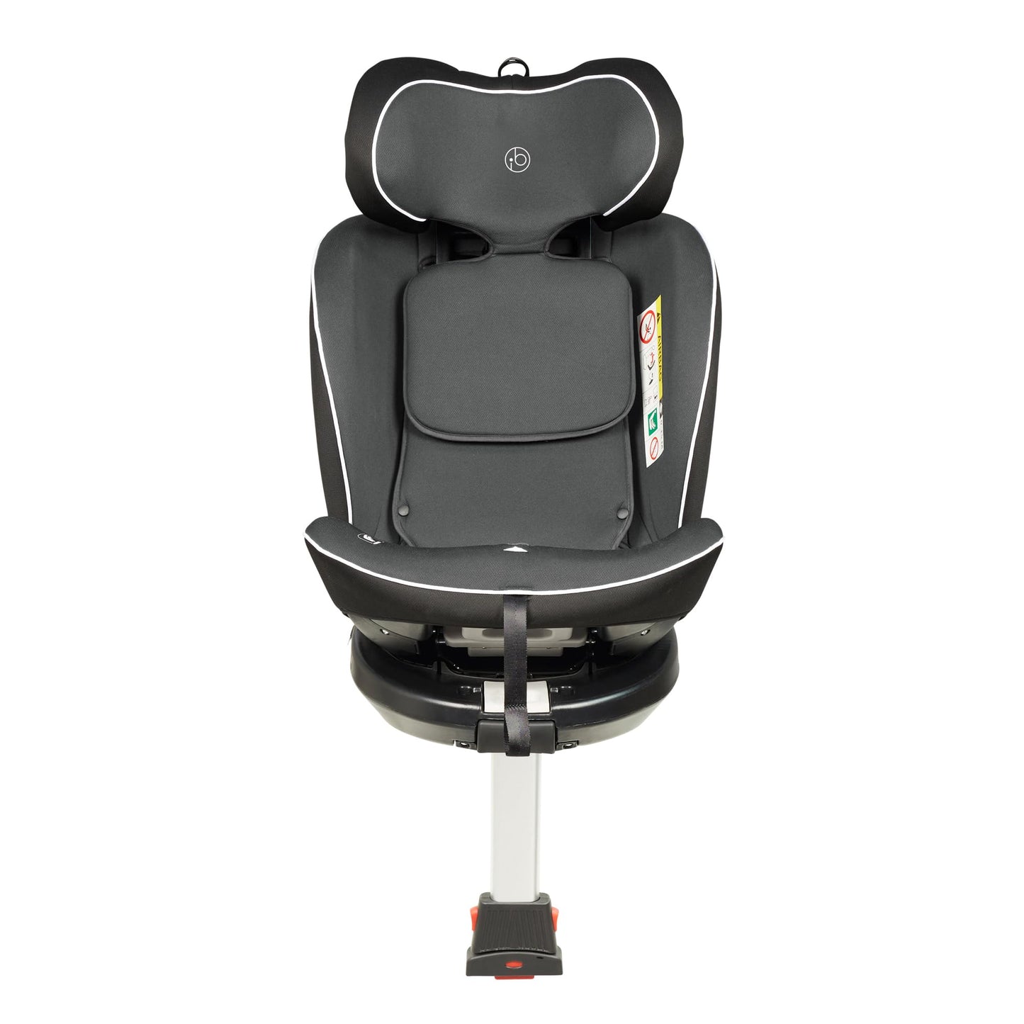 Ickle Bubba Radial i-Size Plus 360 Spin Car Seat – ISOFIX, Birth to 150cm (Approx. 12 yrs*), 360 Rotation, Rear and Forward Facing, Memory Foam Headrest and Side Impact Protection (Dark Grey)