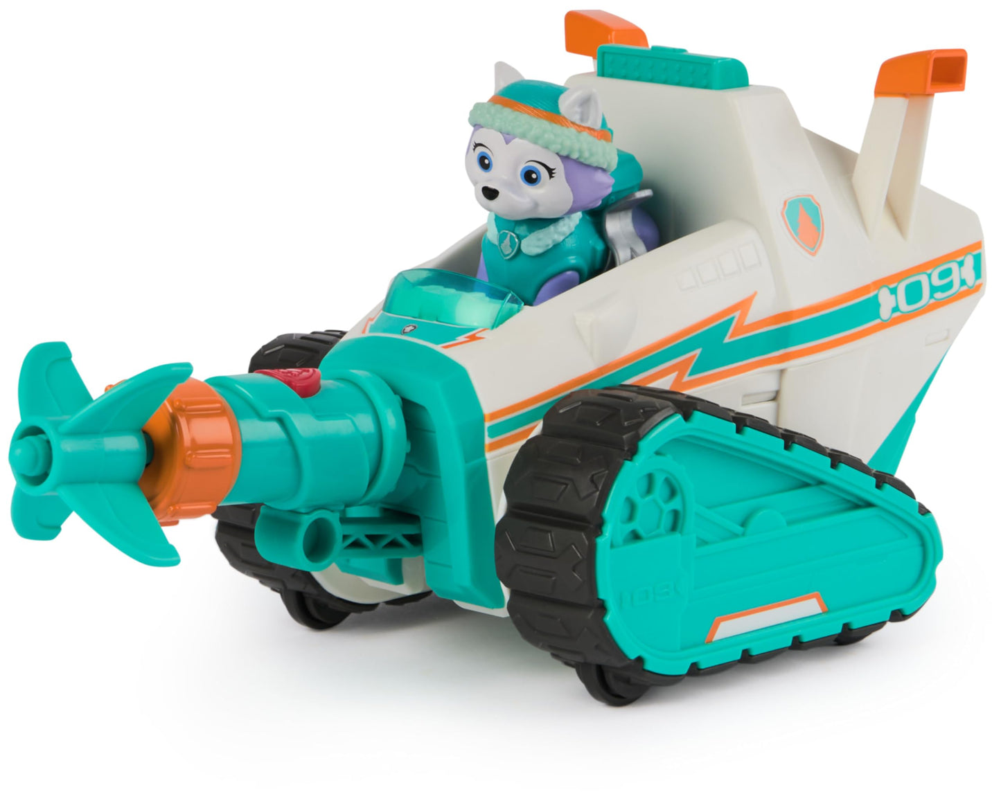 Paw Patrol Everest Deluxe Snowmobile, with Projectile Launcher, Snowboard and Collectible Action Figures, Kids’ Toys for Boys & Girls Ages 3+