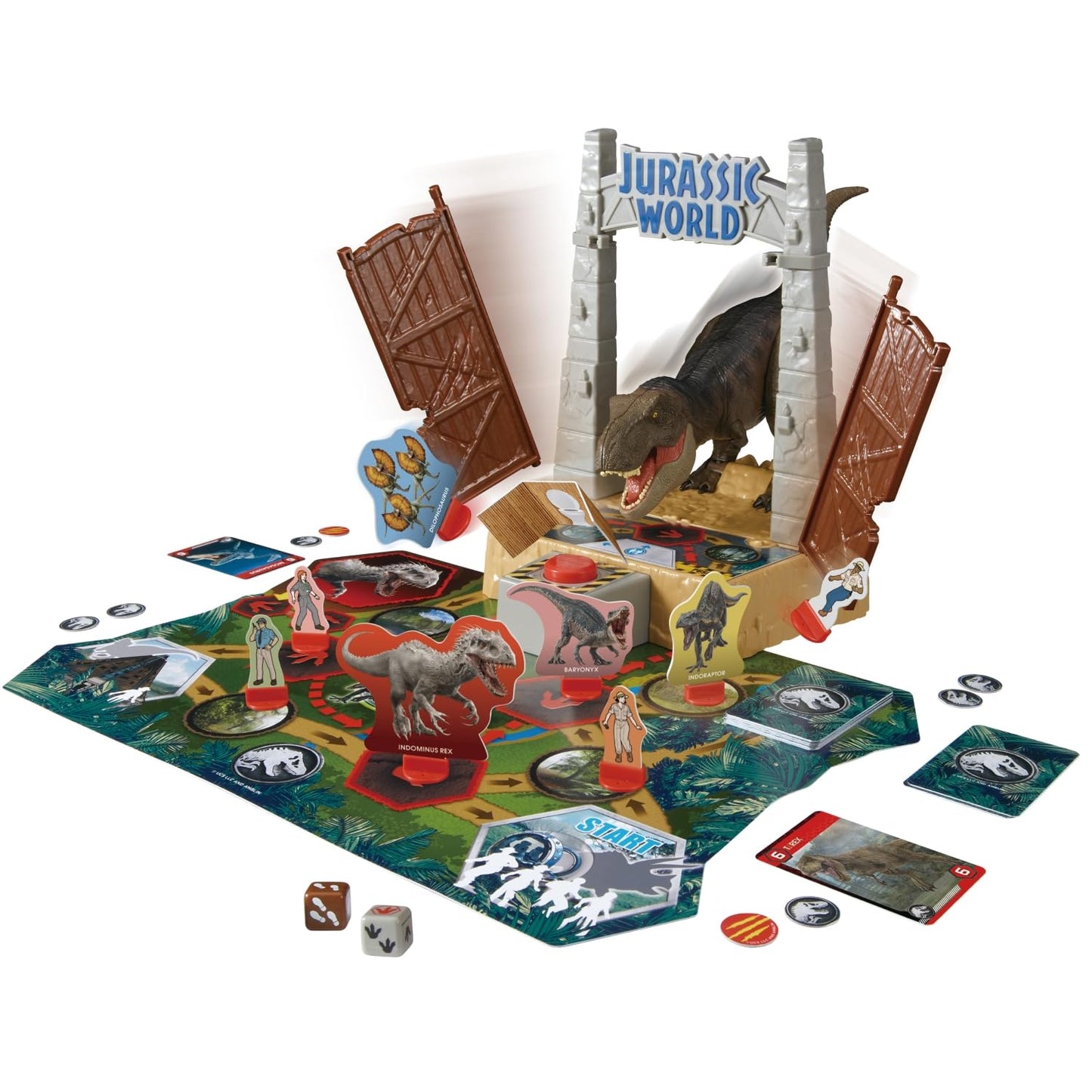 EPOCH Games - 7514 Jurassic World T-Rex Panic - Action Game