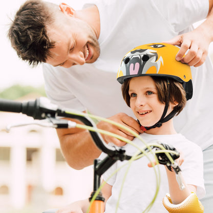 KAYMAN Kids Bike Helmet age 3 to 12, Adjustable Safety Gear for Boys and Girls, Suited to Scooter, Cycling, Skateboard & Roller Skating - Protection for Boys & Girls