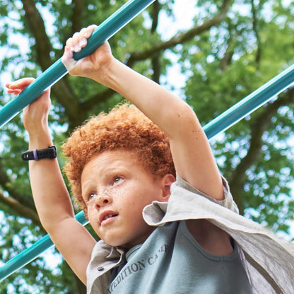 Plum Kids Outdoor Climbing Frame with Monkey Bars, Swing & Cargo Net – Metal Garden Playset for Children Ages 3+ | Durable Fun for Years | Safe & Strong