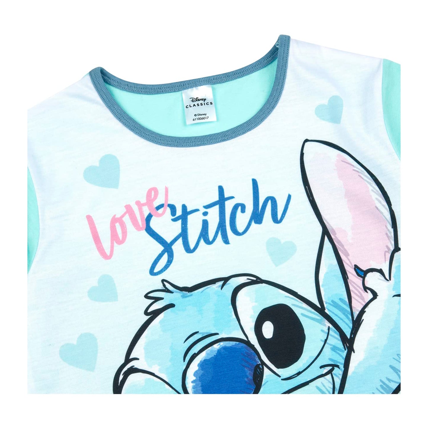 Disney Lilo and Stitch Girls Pyjamas Short PJs, Ages 5 to 15 Years Old, Official Merchandise (as8, age, 11_years, 12_years) Blue