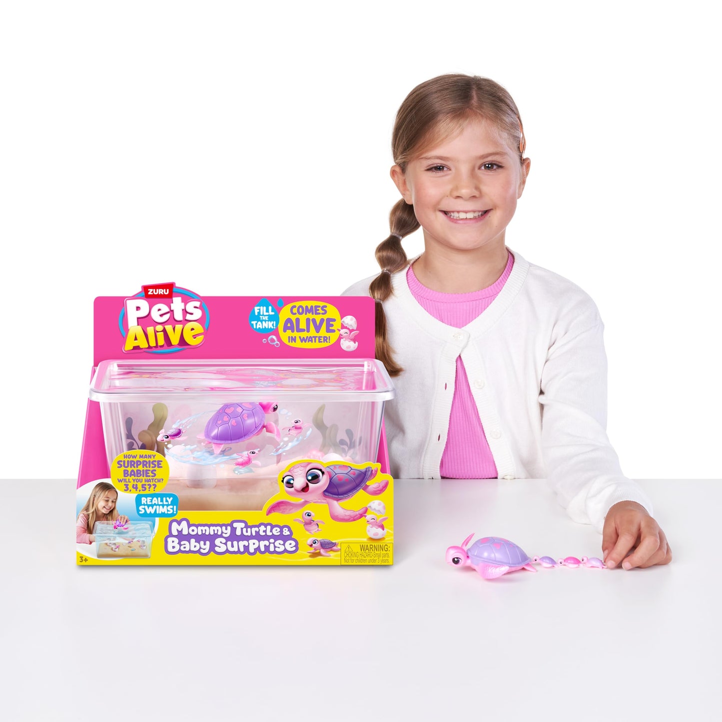 Pets Alive Mama Turtle Surprise by ZURU, Robot Toy Pet Turtle