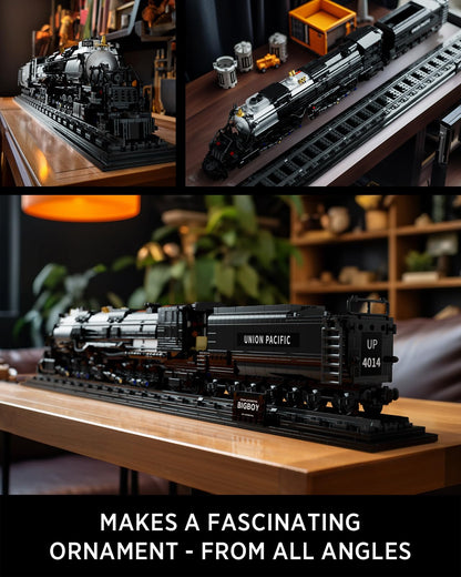 Nifeliz Train The Big Boy Locomotive, Steam Locomotive Building Block Set for Adults, Legendary Steam Train Display Kit for Gift Giving (1818 Pieces)