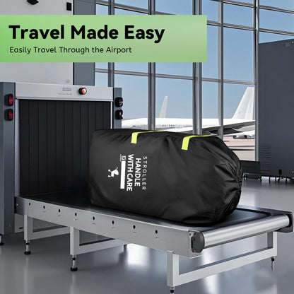 Guiseapue stroller bag for airplane travel, large capacity pram transport bag for Uppababy, Bugaboo, Cybex, Joie baby pushchair accessories