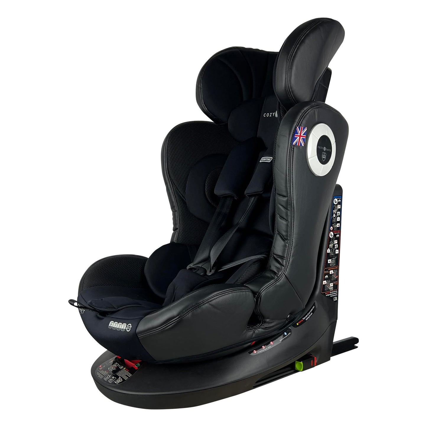 Cozy N Safe Comet 360 Rotation Spin, Baby, Toddler, Child Car Seat, Group 0+/1/2/3 (0-36kg, Birth to 12 Yrs), Rear & Forward Facing, ISOFix, Top Tether, 5-Point Harness, 4 Recline Positions - Black