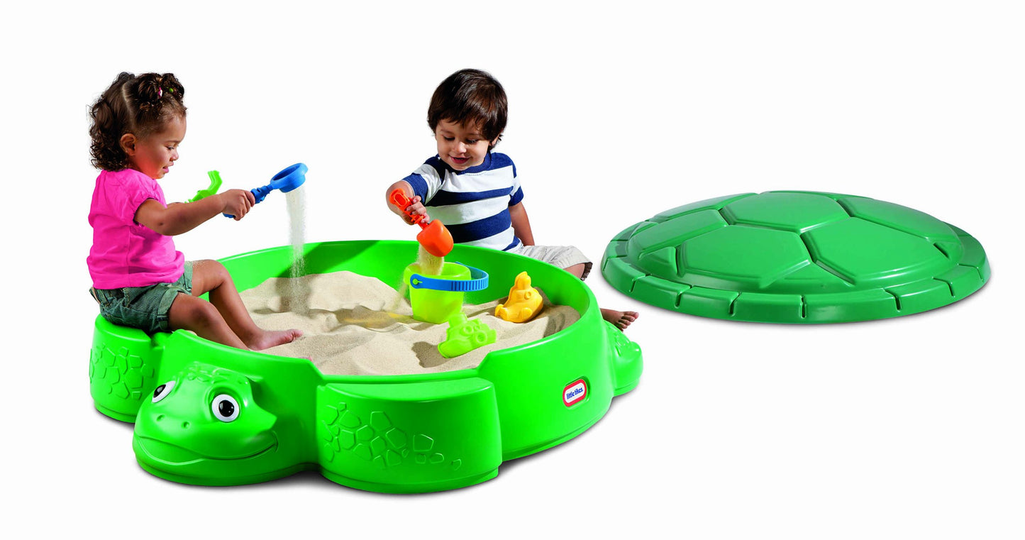 Little Tikes Turtle Sandbox - Outdoor Playset for Toddlers - Safe & Portable - Encourages Creative Play, 8 pcs