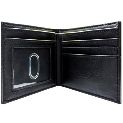 Black Original Hardware Power Your Dreams Xbox gaming emblem wallet with bi-fold design and ID/card slots.