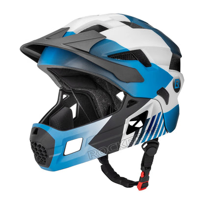 ROCKBROS Kids Helmet Toddlers Bike Full Face Helmet for Baby Child Youth BMX MTB Scooter Roller Skating Skateboard Adjustable Breathable Safety Crash Impact Resistance S: 48-54 cm, M: 54-58 cm