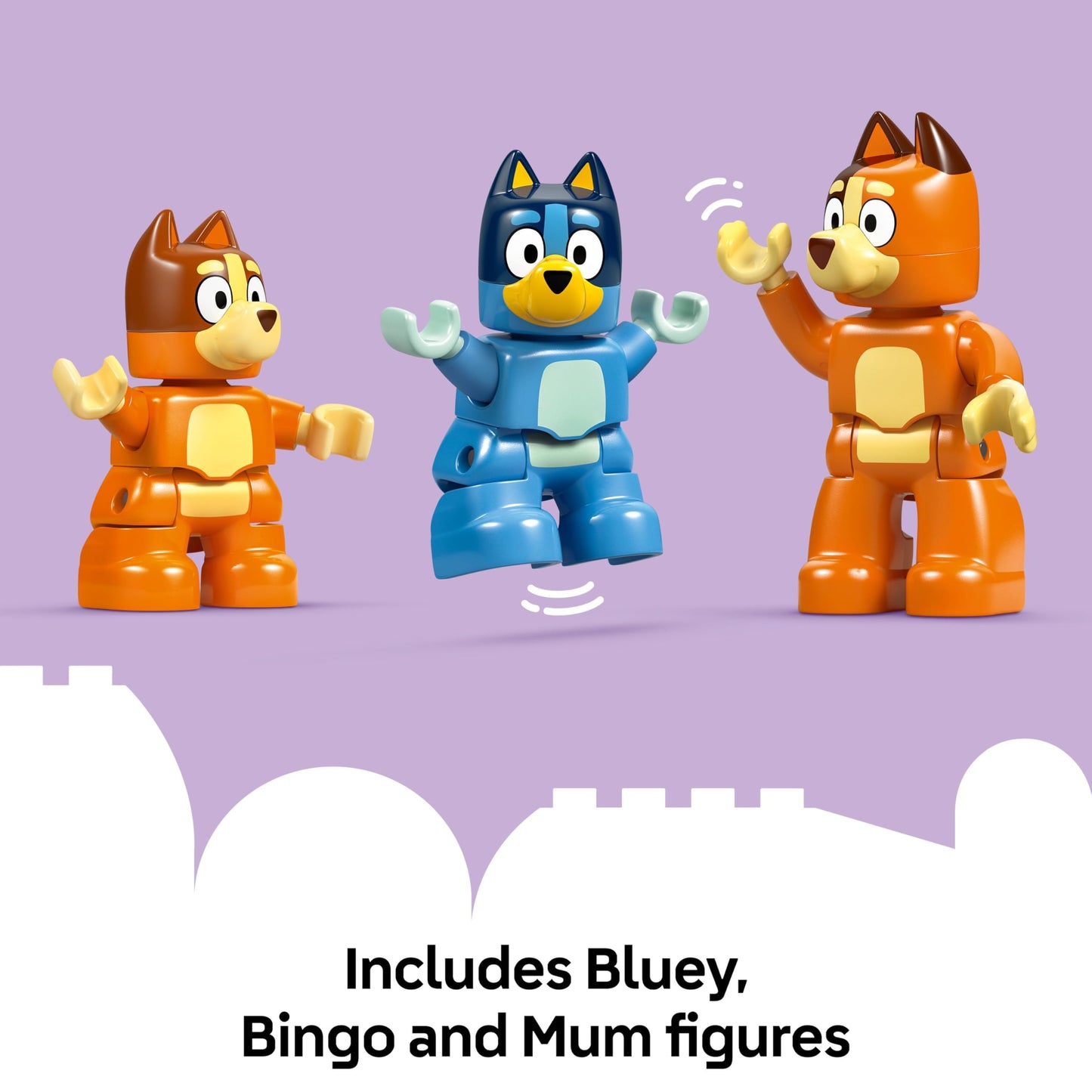 LEGO DUPLO Bluey: Bluey's Family House with Memory Game - Learning Toy for Toddlers - incl. 3 Figures, Opening Windows & a Board Game - Gift for 3+ Year Old Girls & Boys - 10459