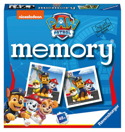 Ravensburger Paw Patrol Toys - Mini Memory Game - Matching Picture Snap Pairs Game For Kids Age 3 Years and Up