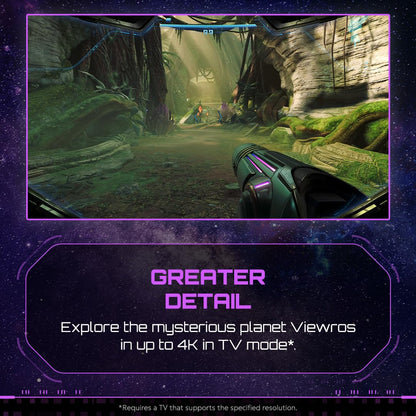 Nintendo Switch game Metroid Prime 4: Beyond for Nintendo Switch 2 Edition, featuring artwork of Samus in a futuristic setting.