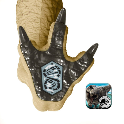 Mattel Jurassic World Rebirth Distortus Rex Rumble N Rampage Dinosaur Action Figure 22 Inch with 2 Attack Actions, Content-Accurate, Digital Play, JJP79