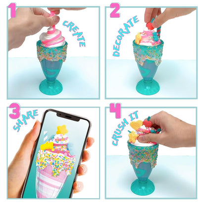Canal Toys So Slime Sensations Sugary Crush Deluxe Pack with dessert slime kit, milkshake, waffles, donuts, and 25+ accessories for kids