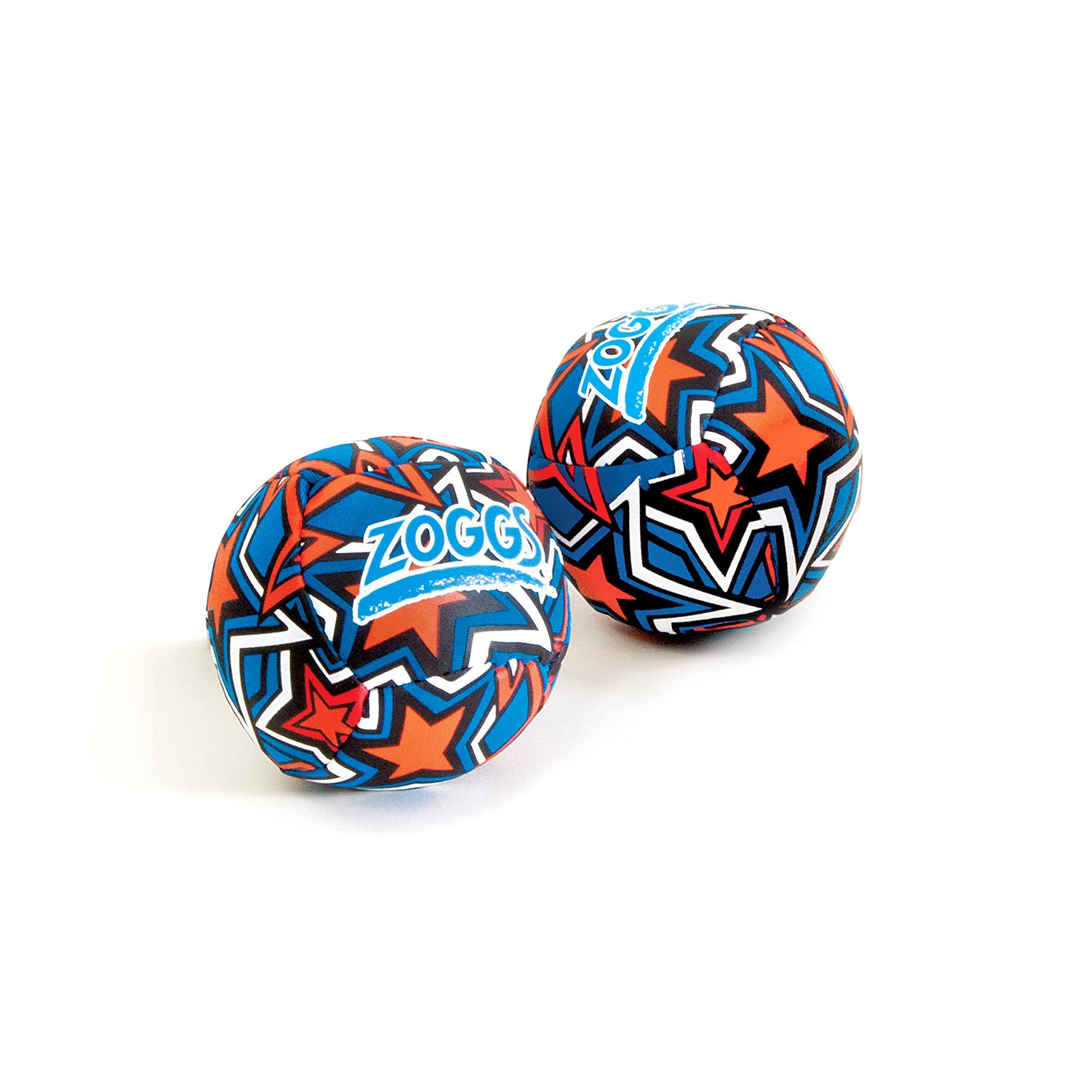 Zoggs unisex baby splash balls in orange and blue, made of water-friendly neoprene, set of 2 for kids.