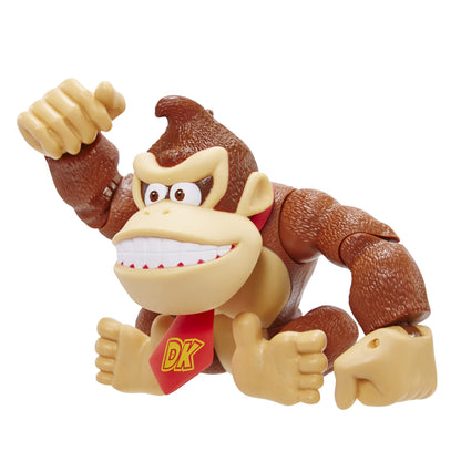 Super Mario Super Mario Donkey Kong 6-inch tall action figure with posable features for play and display, suitable for kids and collectors