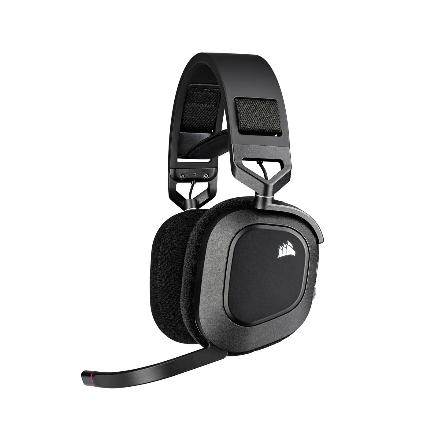 Corsair HS80 RGB wireless gaming headset with Dolby Atmos, omni-directional mic, carbon finish, compatible with PC, Mac, PS5, PS4.