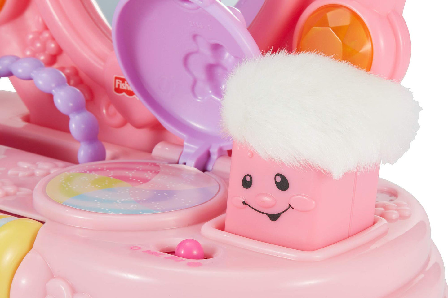Fisher Price Laugh and Learn Magical Musical Mirror by Mattel, featuring colorful interactive mirror with lights and playful characters.