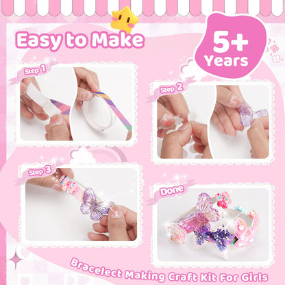 Eichhoo friendship bracelet making kit for girls, includes colorful threads and beads for jewelry crafts and party favors.