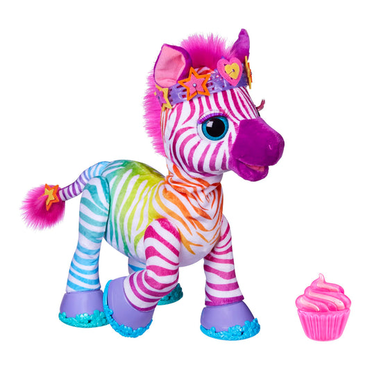 FurReal Zenya My Rainbow Zebra Toy, Interactive Pets Toys for 4 Year Old Girls & Boys & Up