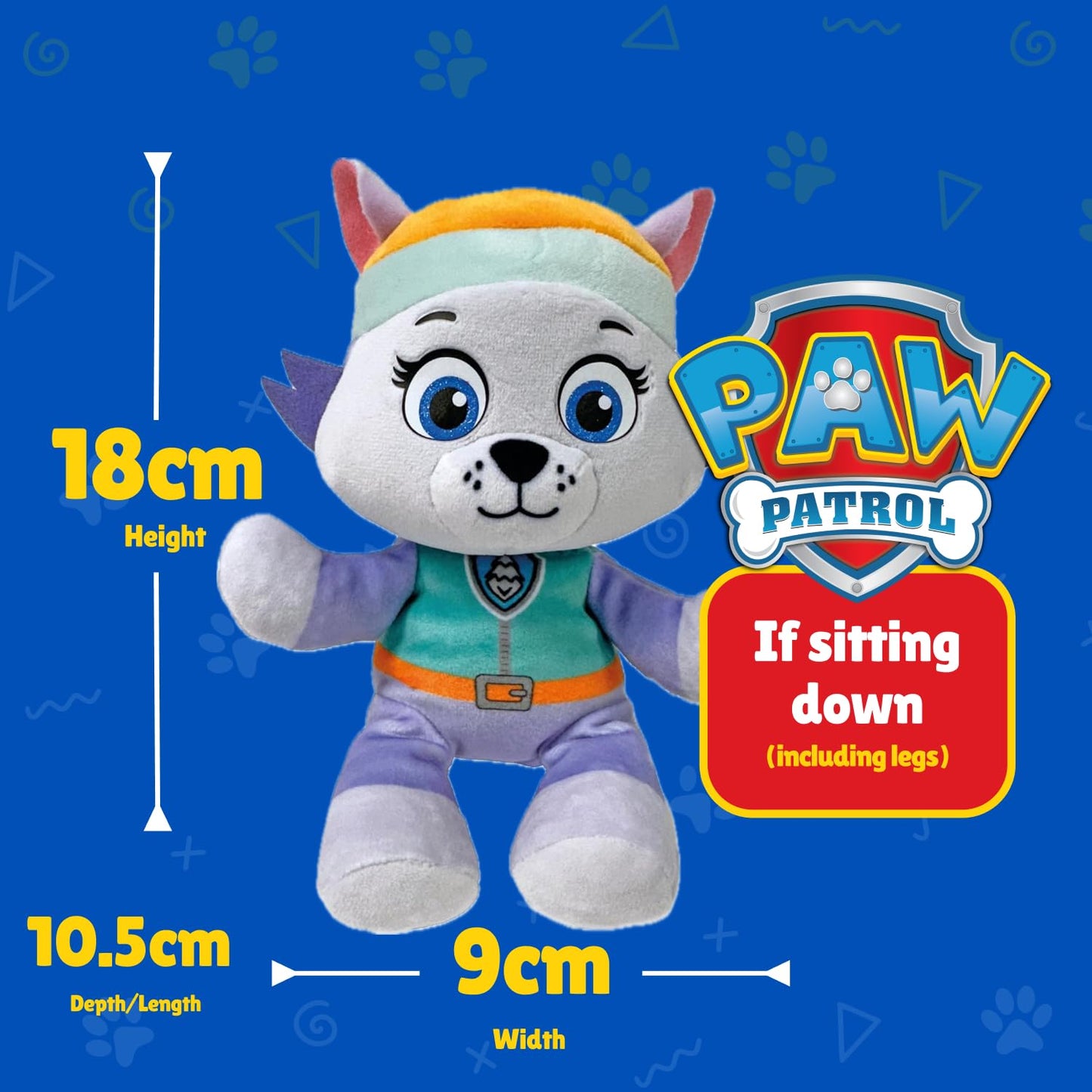 TY Paw Patrol Beanie Babies Set of 4 – Marshall, Skye, Everest, Zuma – Soft Plush Toy for Kids, Collectible, Cuddly Plushies, Soft Play Toy for Boys and Girls