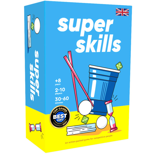 Super Skills - Action Game for Competitive People - Beat Your Friends at 120 Challenges - Fun Group Activity for Family Night or Party with Kids, Teens & Adults
