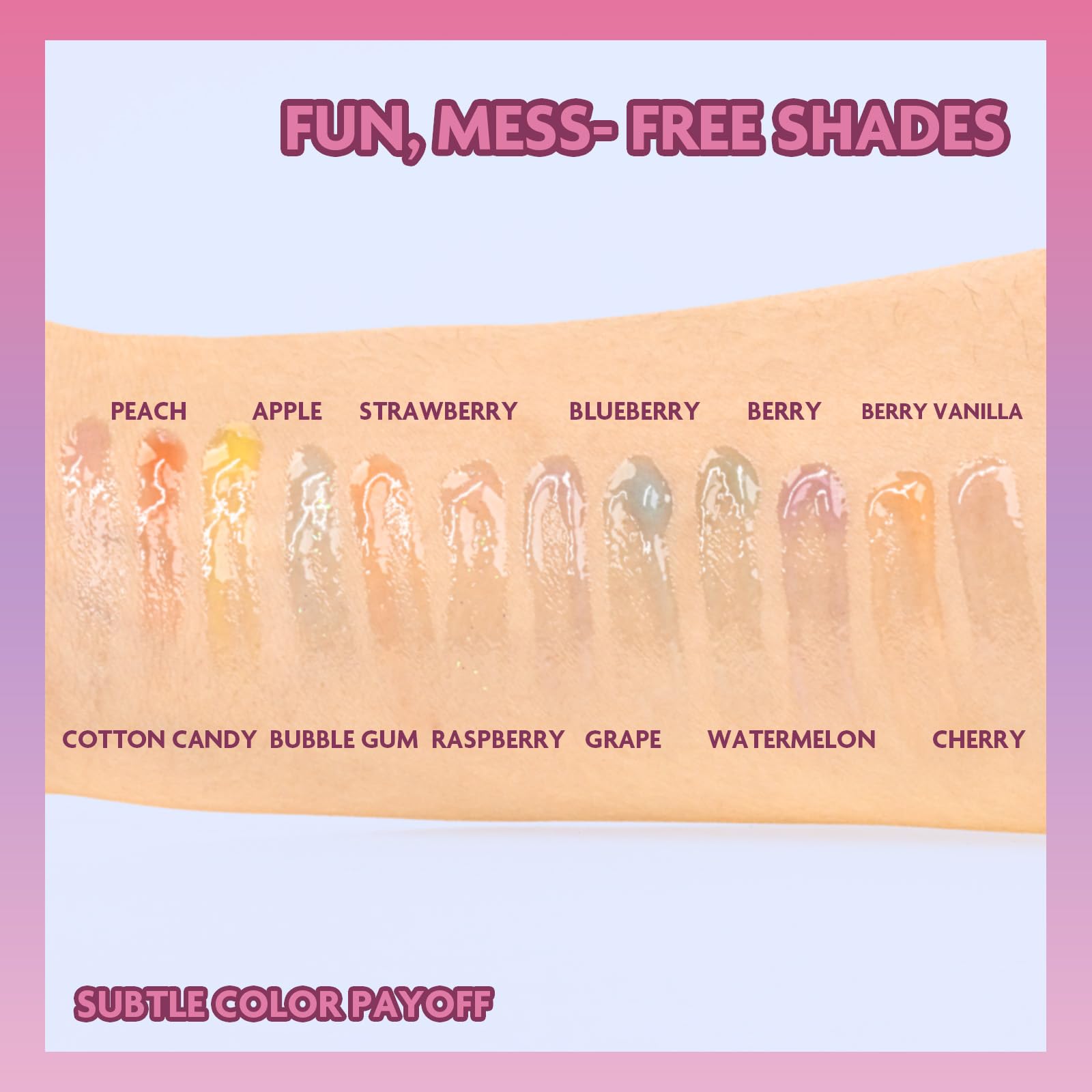 L.O.L Surprise 12-piece plant-based lip gloss set for girls, ideal for parties, sleepovers, and first makeup experiences.