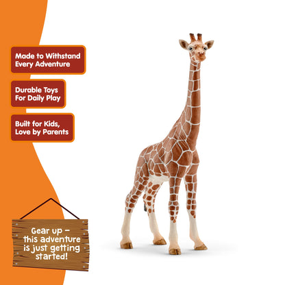 SCHLEICH Wild Life Realistic Female Giraffe Animal Figurine - Authentic Detailed Wild Female Giraffe Toy for Boys and Girls Education Imagination and Play, Highly Durable Gift for Kids Ages 3+