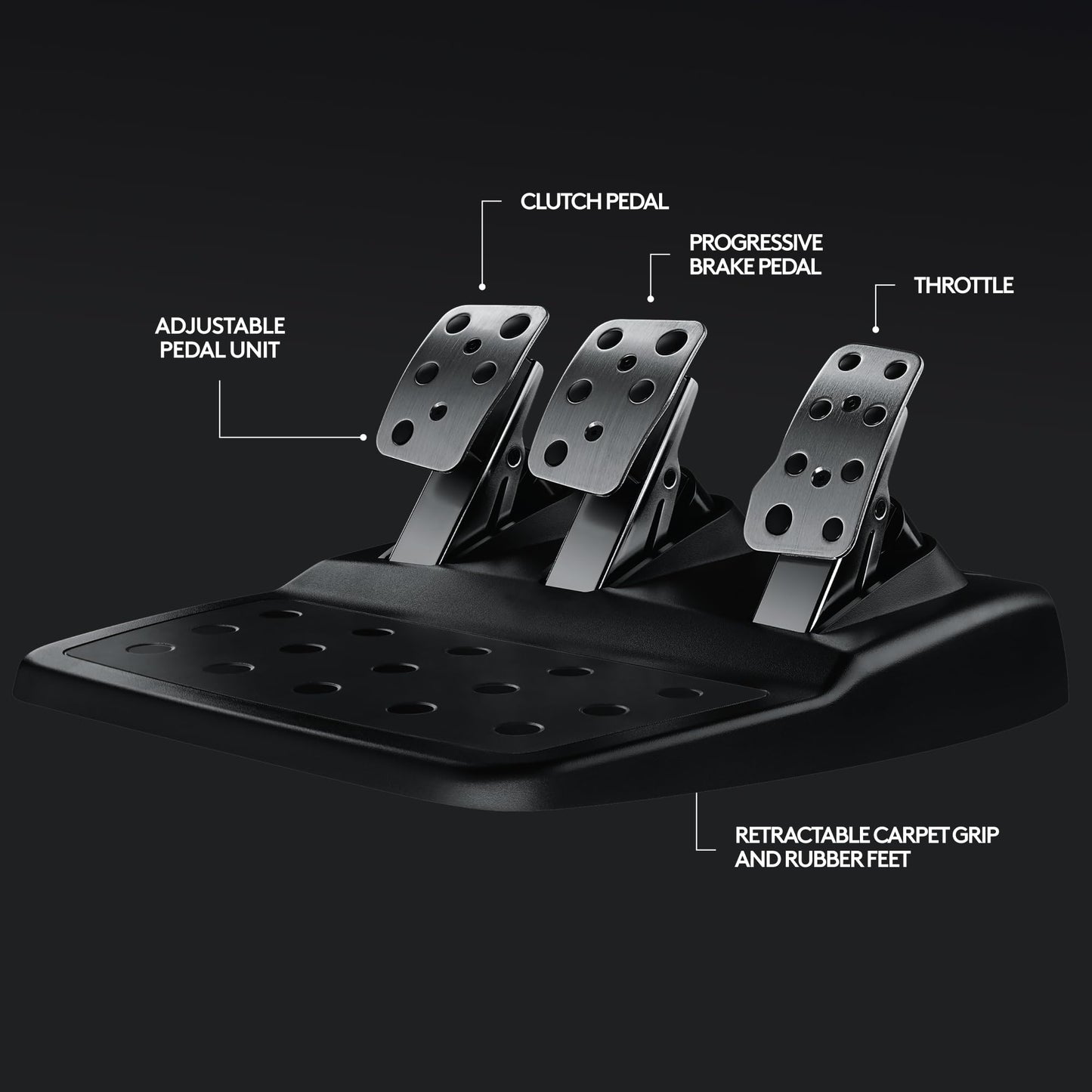 Logitech G G29 Racing Wheel with floor pedals, stainless steel paddle shifters, black steering wheel cover for PS5, PS4, PC, Mac